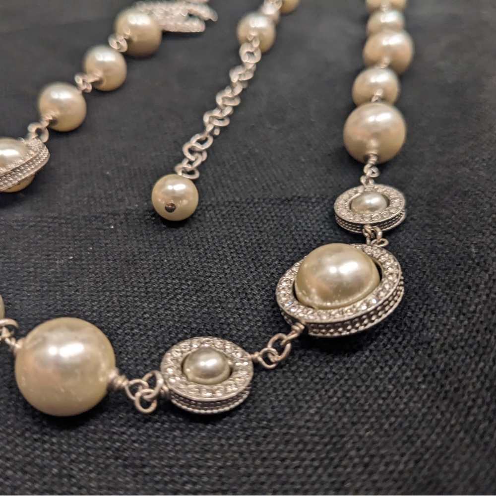 Chanel Authentic Long Faux Pearl Necklace - Picture 8 of 15